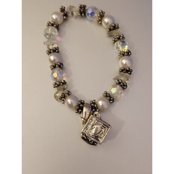 Prayer Box stretch Adjustable Charm Bracelet  fits Sm/Med - Picture 5 of 5